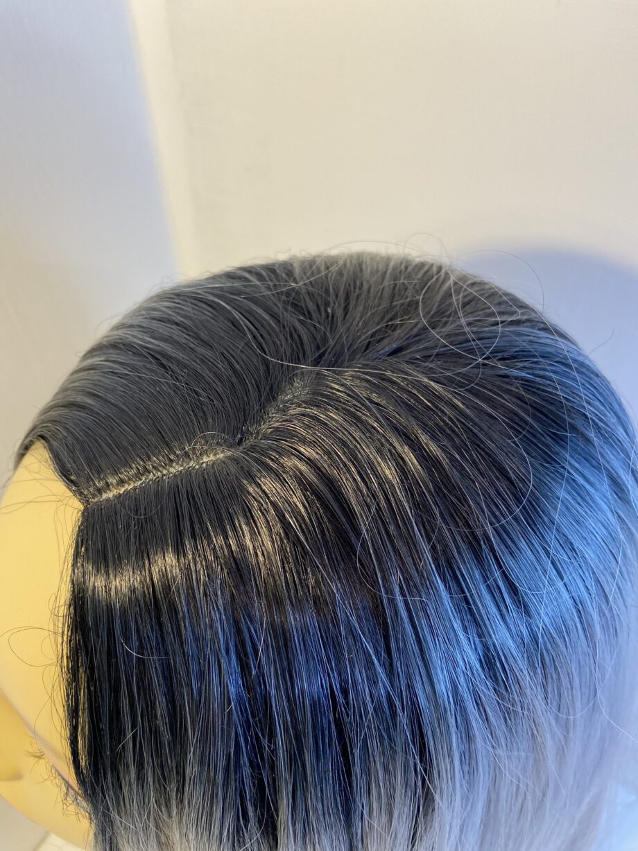 Rooted silver grey long wig. Gls756