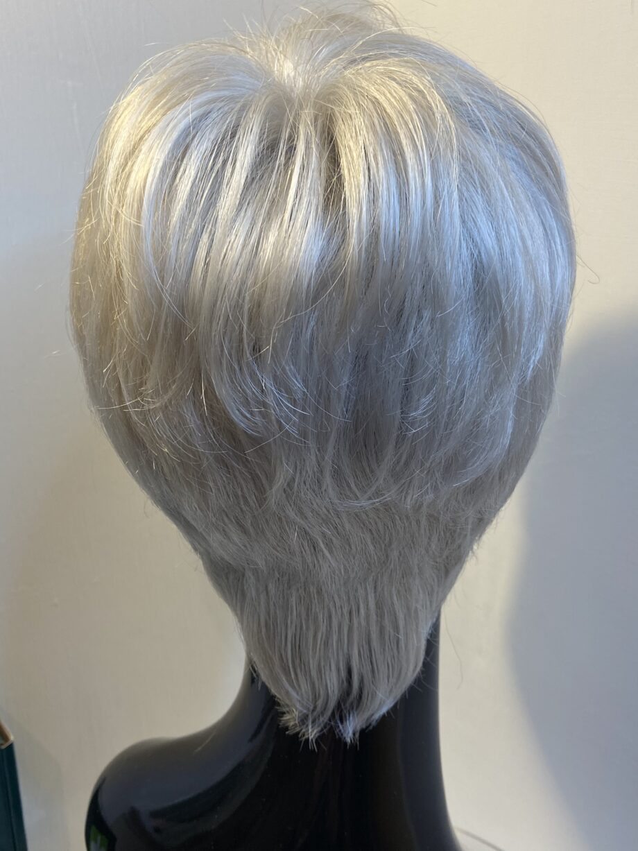 Boxed silver mix wig. Bgss299