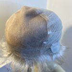 New silver grey designer soft cap wig. Pplgss473