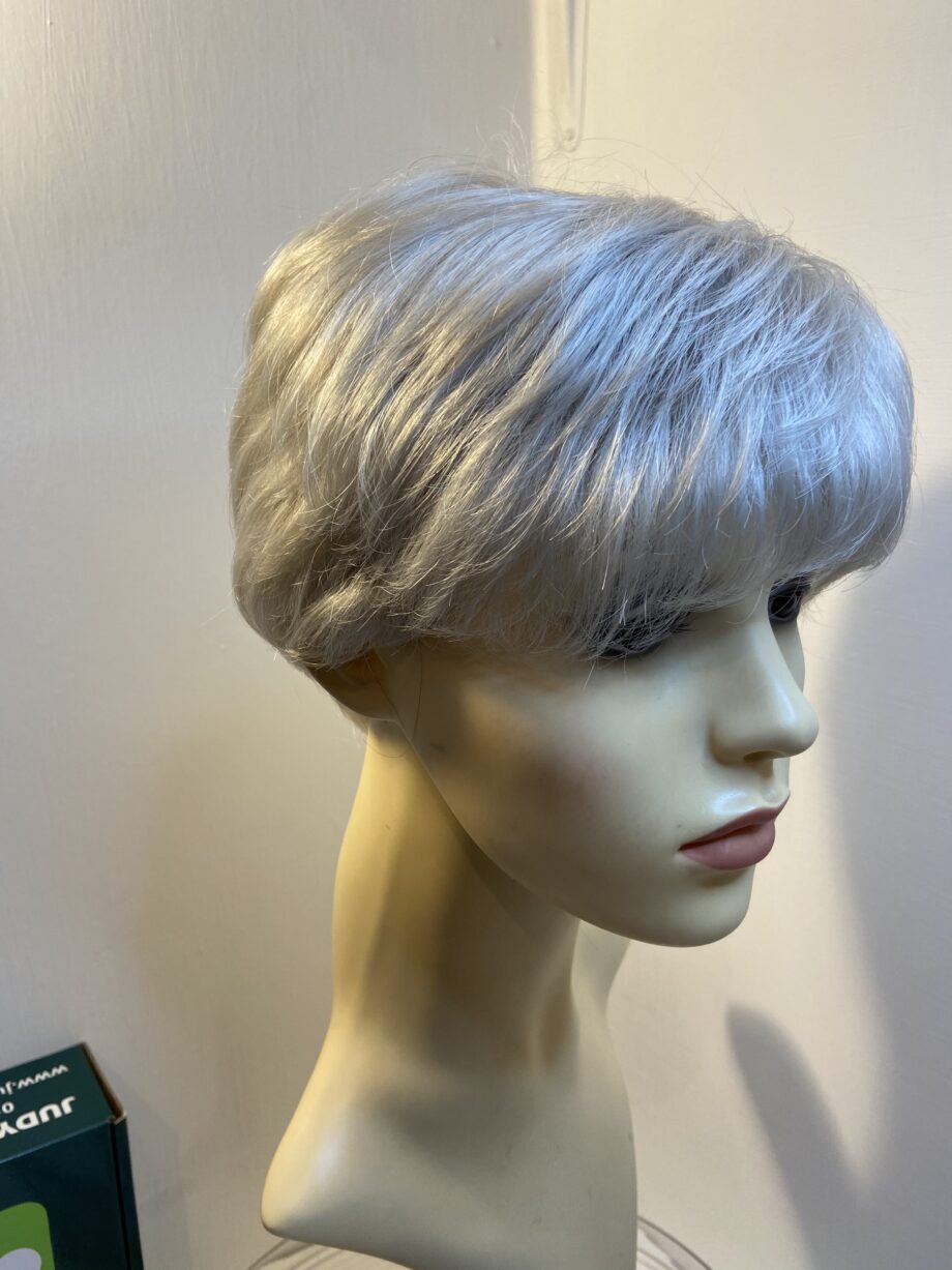 Silver mix Judy plum wig. Bgss298