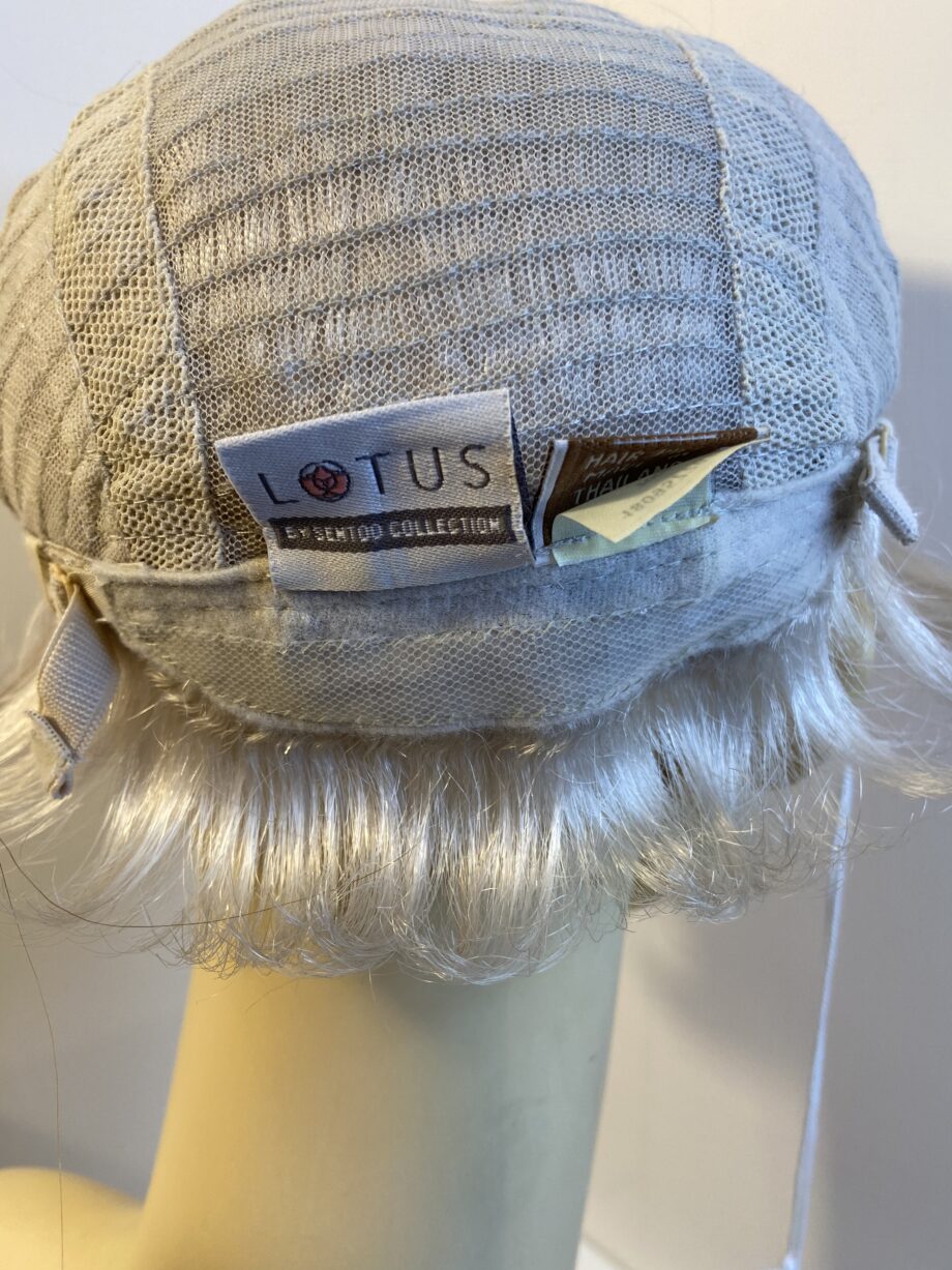 New silver grey designer soft cap wig. Pplgss473