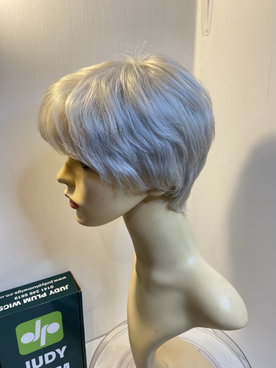 Silver mix Judy plum wig. Bgss298