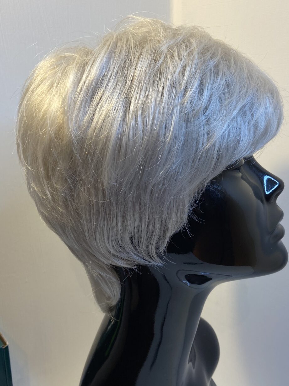 Boxed silver mix wig. Bgss299
