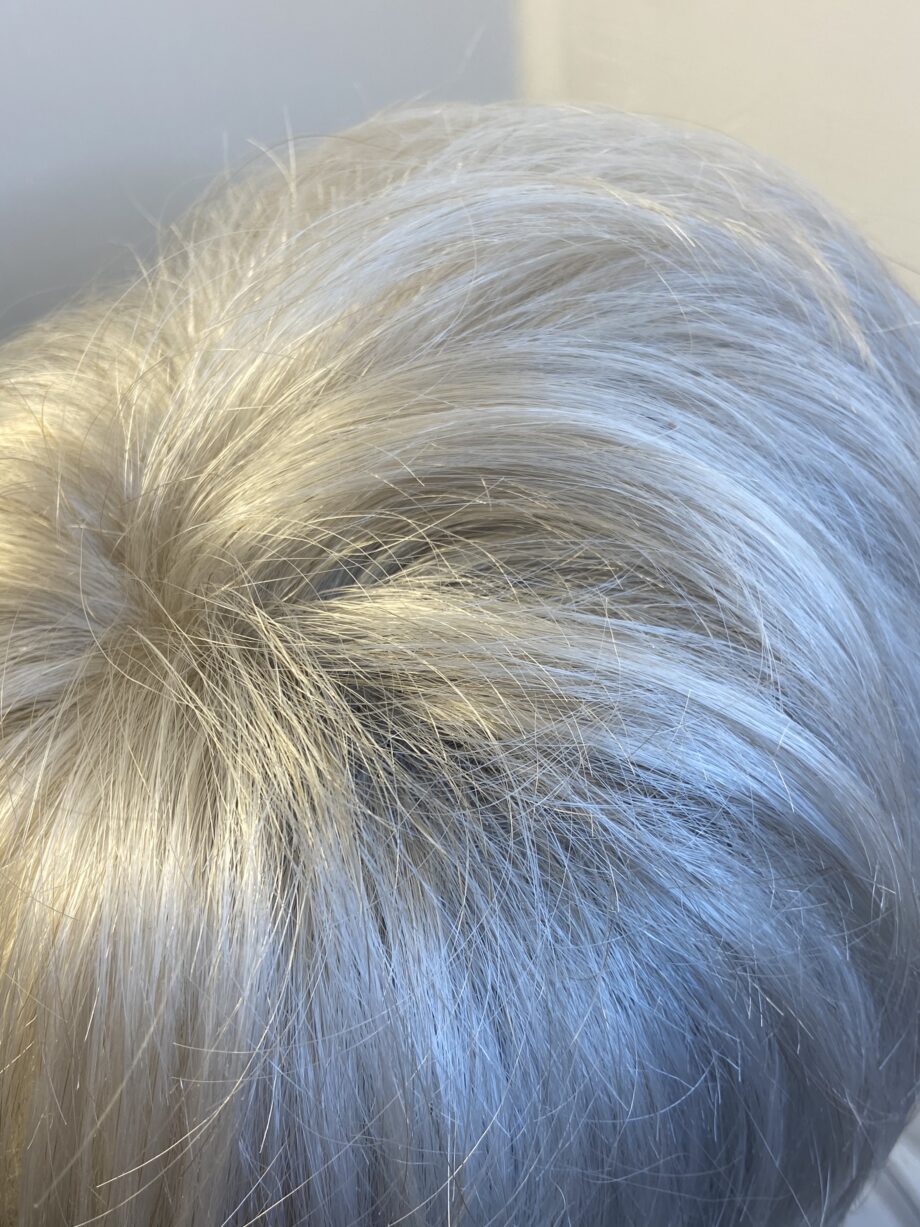 Boxed silver mix wig. Bgss299