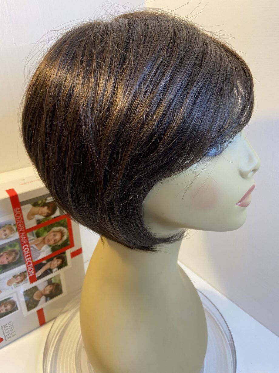 Dark Brown shiny new wig. Pplbrms468