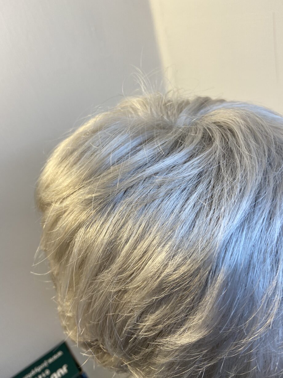 Silver mix Judy plum wig. Bgss298