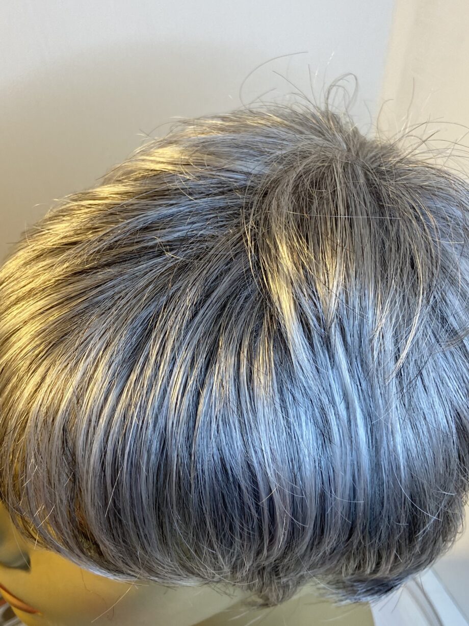 Light salt and pepper grey wig. Bgss221