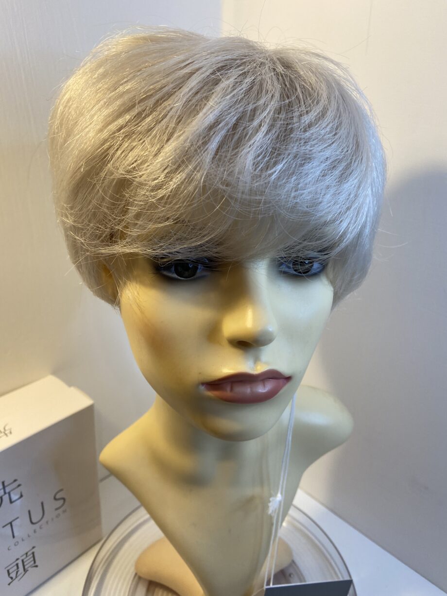 New silver grey designer soft cap wig. Pplgss473