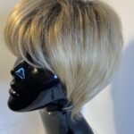 Rooted short blonde wig. Blss62