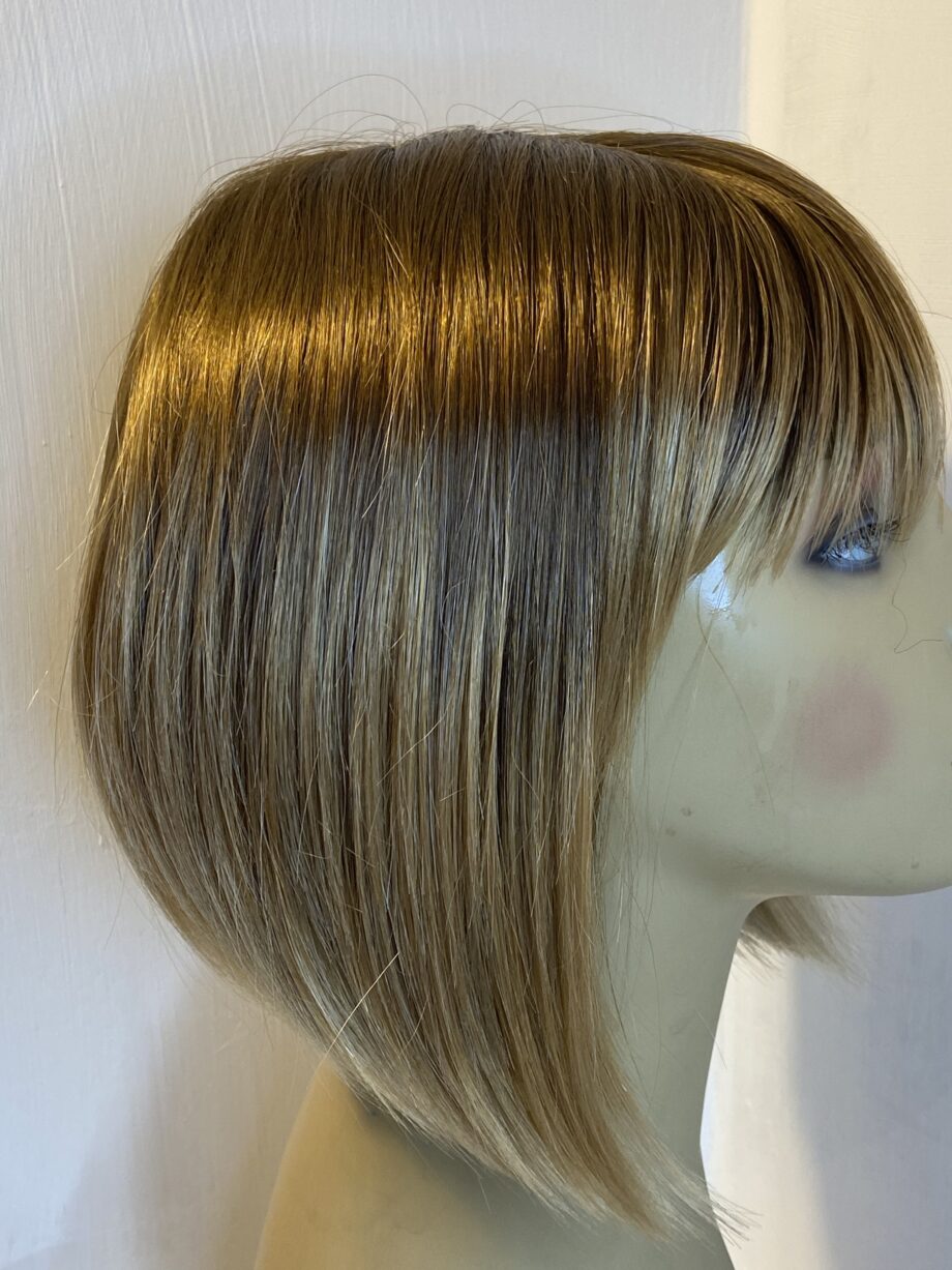 Rooted blonde/brown Rene of Paris wig. Brms477