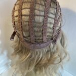 Blonde wavy mid length wig. Blmw792