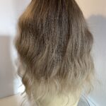 Blonde wavy mid length wig. Blmw792