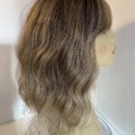 Blonde wavy mid length wig. Blmw792