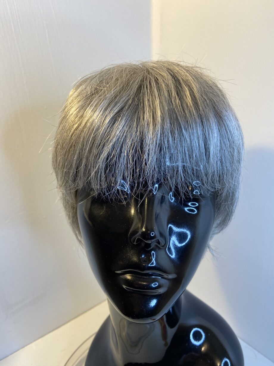 Silver grey short wig. Gss41