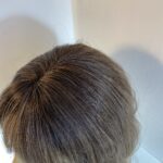 Blonde wavy mid length wig. Blmw792