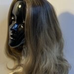 Silky soft Long wavy rooted brown wig. Pplbrlc321