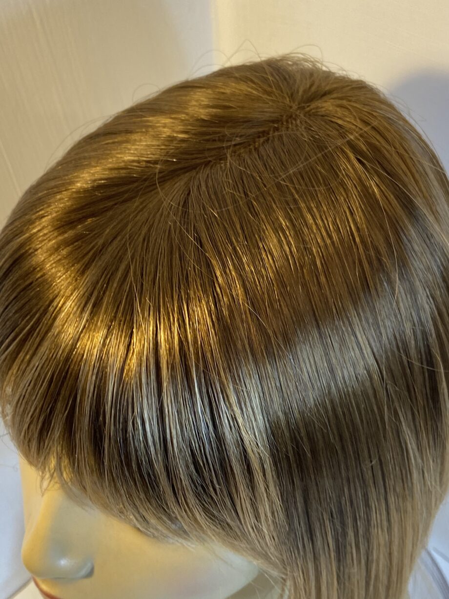 Rooted blonde/brown Rene of Paris wig. Brms477