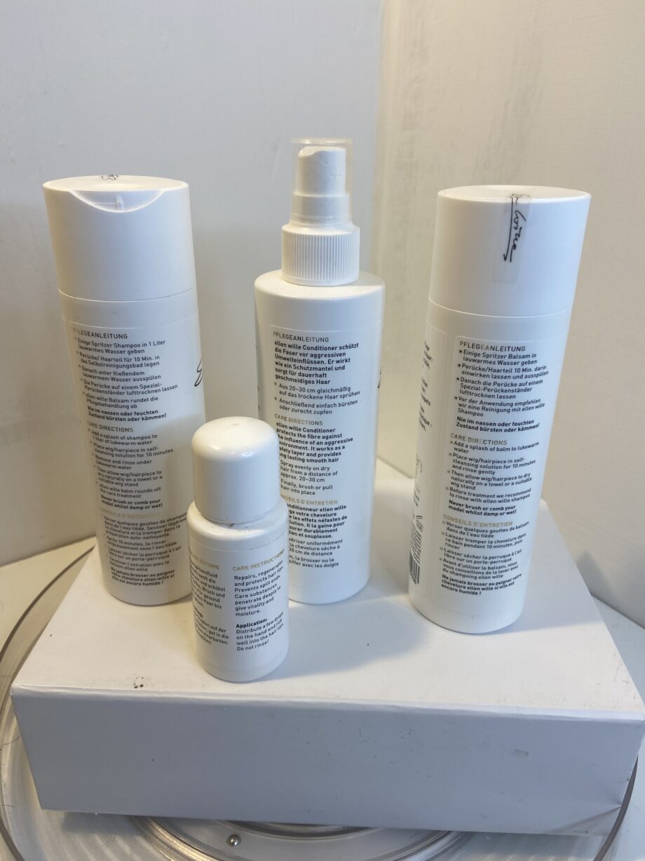 Wig care products. 57