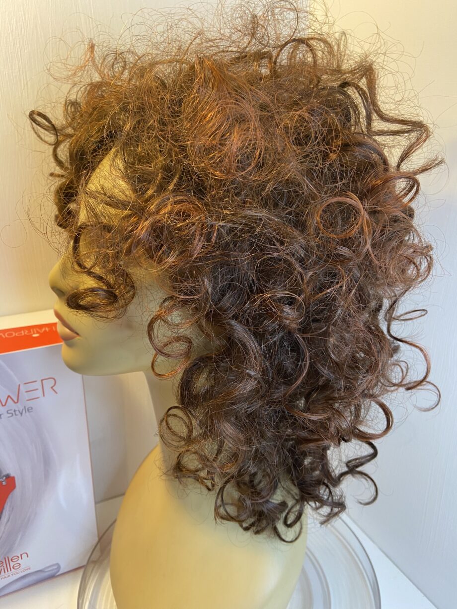 Curly Ellen Wille brown wig. Bbrlc319