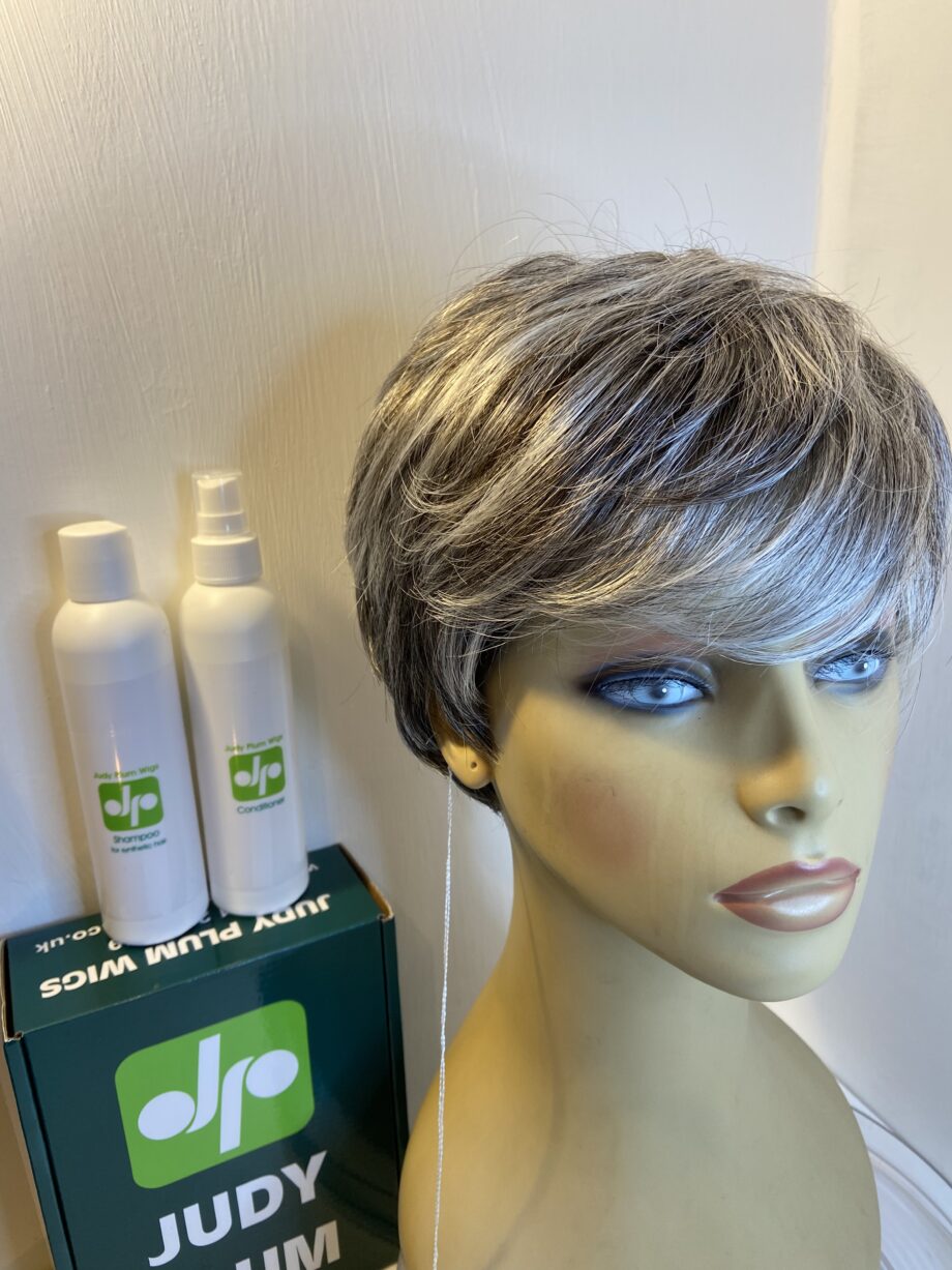 New salt and pepper wig with products. Nbgss311