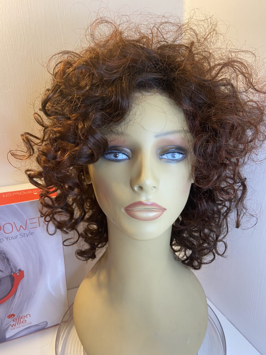 Curly Ellen Wille brown wig. Bbrlc319