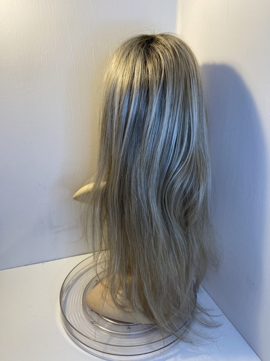 Smart lace soft cap long blonde designer wig. Bblls323
