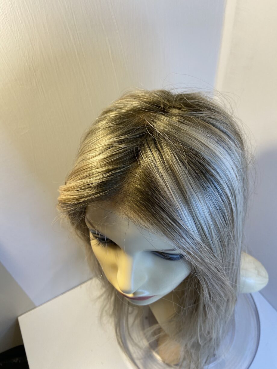 Smart lace soft cap long blonde designer wig. Bblls323