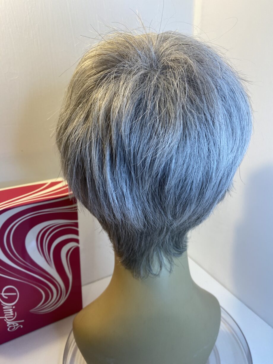 Silver grey Dinples collection short wig   Bgss313