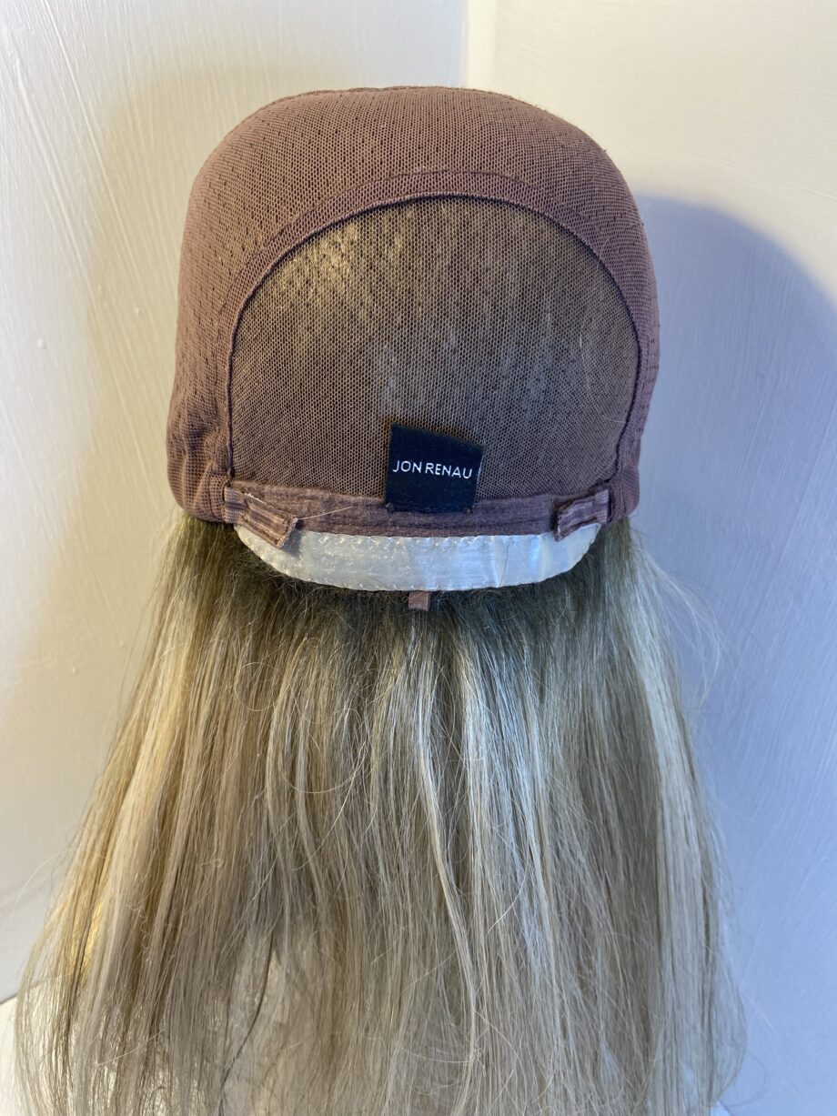 Smart lace soft cap long blonde designer wig. Bblls323