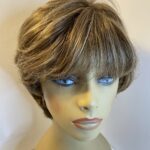 Mid length brown wig.  Brmw411