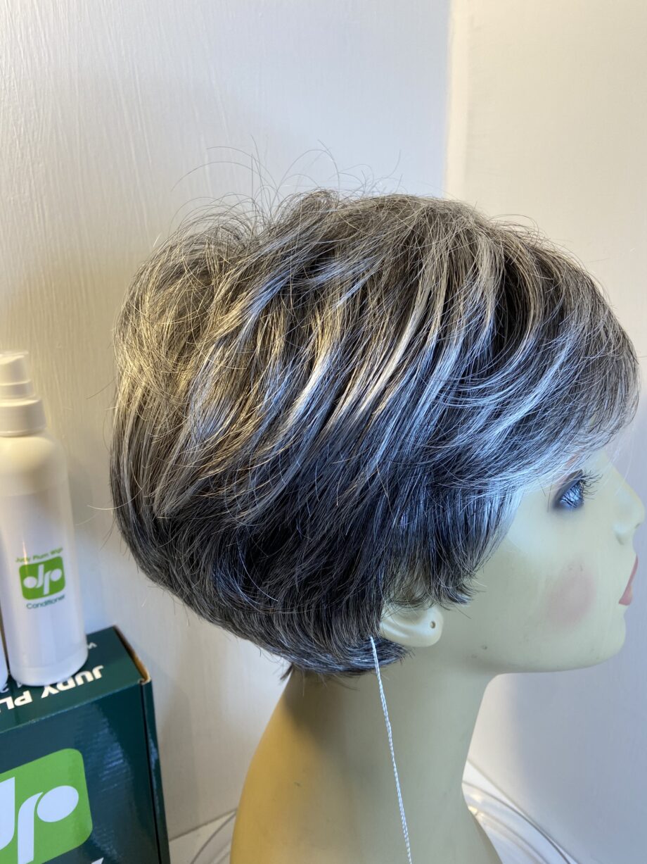 New salt and pepper wig with products. Nbgss311