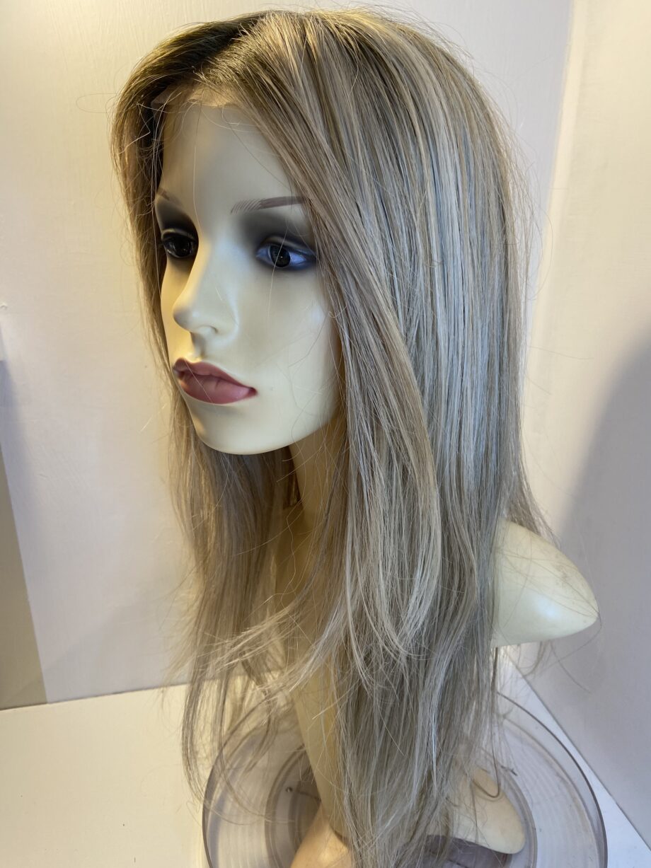 Smart lace soft cap long blonde designer wig. Bblls323