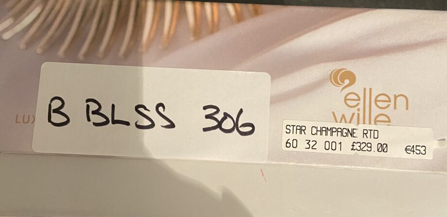 Ellen Wille blonde boxed wig. Bblss306