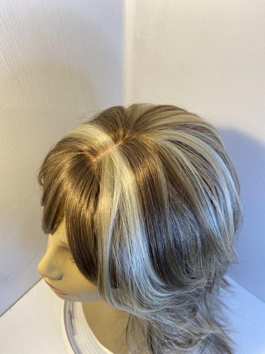 Blonde highlighted long wig. Bblls529