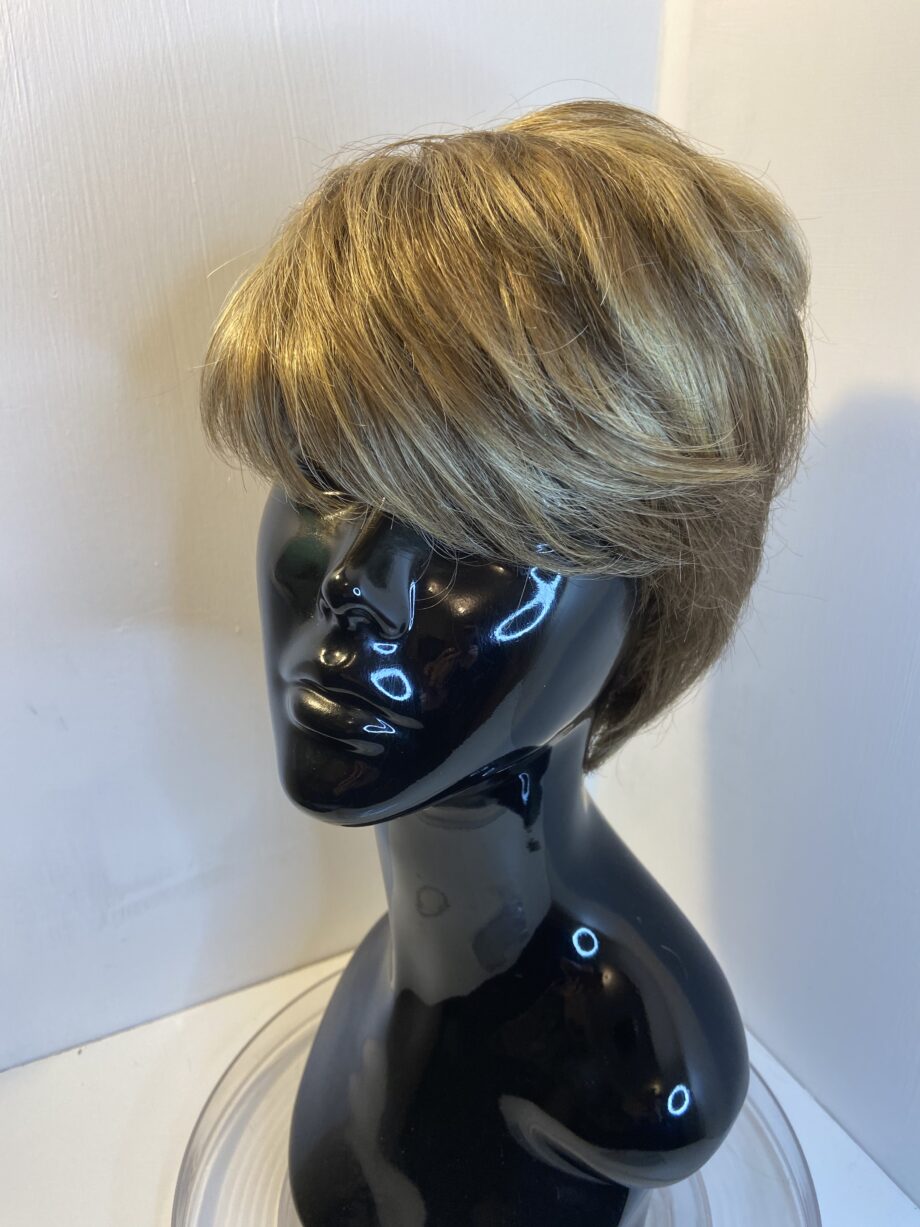 Soft cap blonde highlighted wig. Blss49