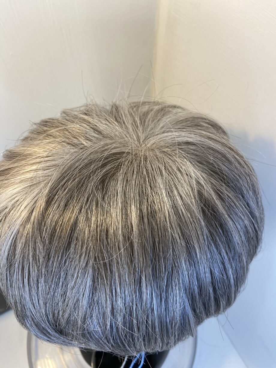 As new silver stone short Rene of Paris wig. Bgss352
