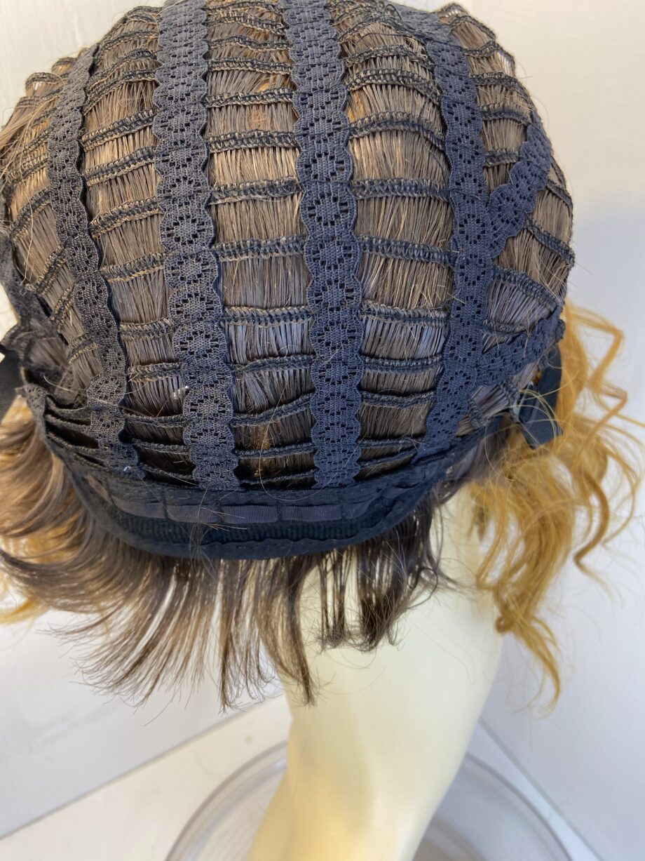 Funky new reddish brown curly wig. Rsc907