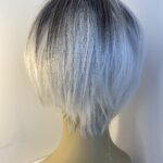 New Silver rooted short wig. Gss618