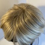 Stylish blonde wig. Blms543