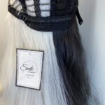 White/black new long wig. B/wls620