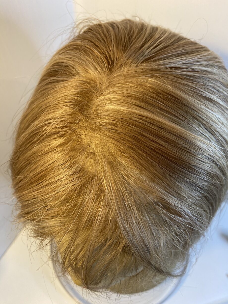 Soft cap blonde wig. Blms615