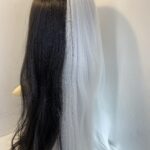 White/black new long wig. B/wls620