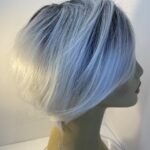New Silver rooted short wig. Gss618