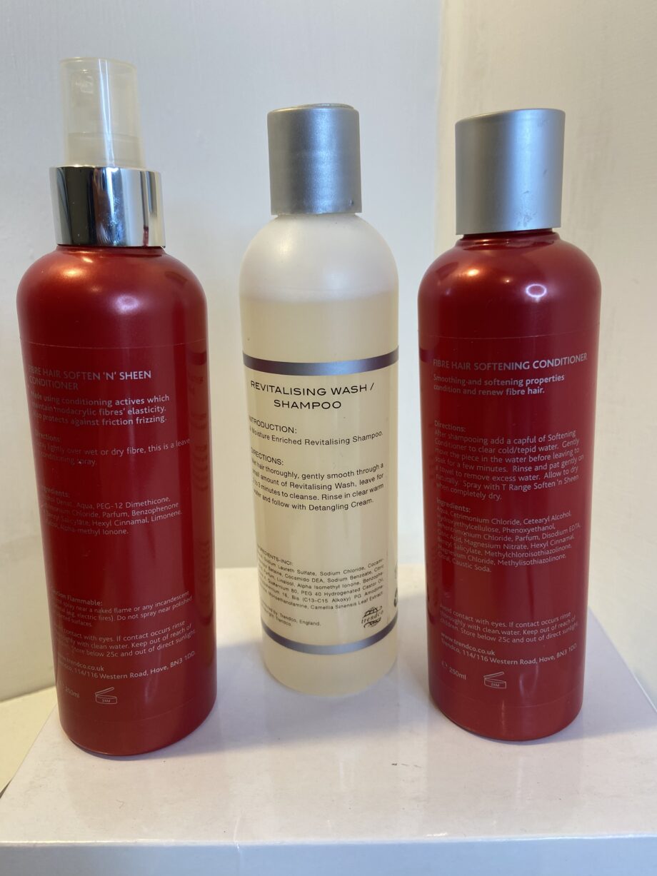 Wig care products. 59