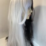 White/black new long wig. B/wls620