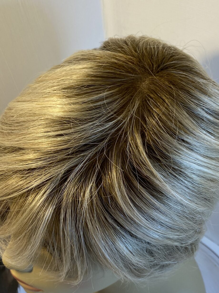 Blonde rooted Ellen Wille soft cap collection wig. Bblss334