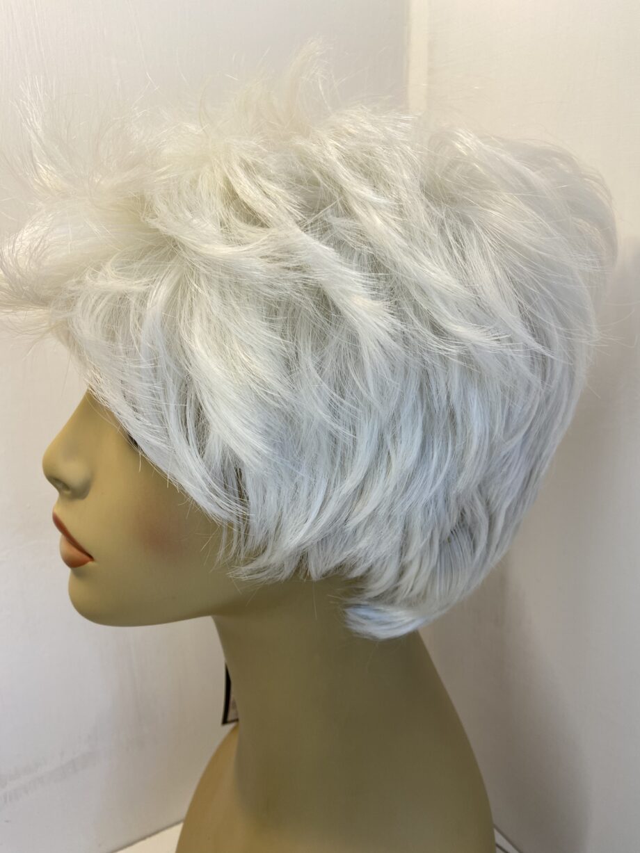 New white short funky wig. Wss621