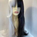 White/black new long wig. B/wls620