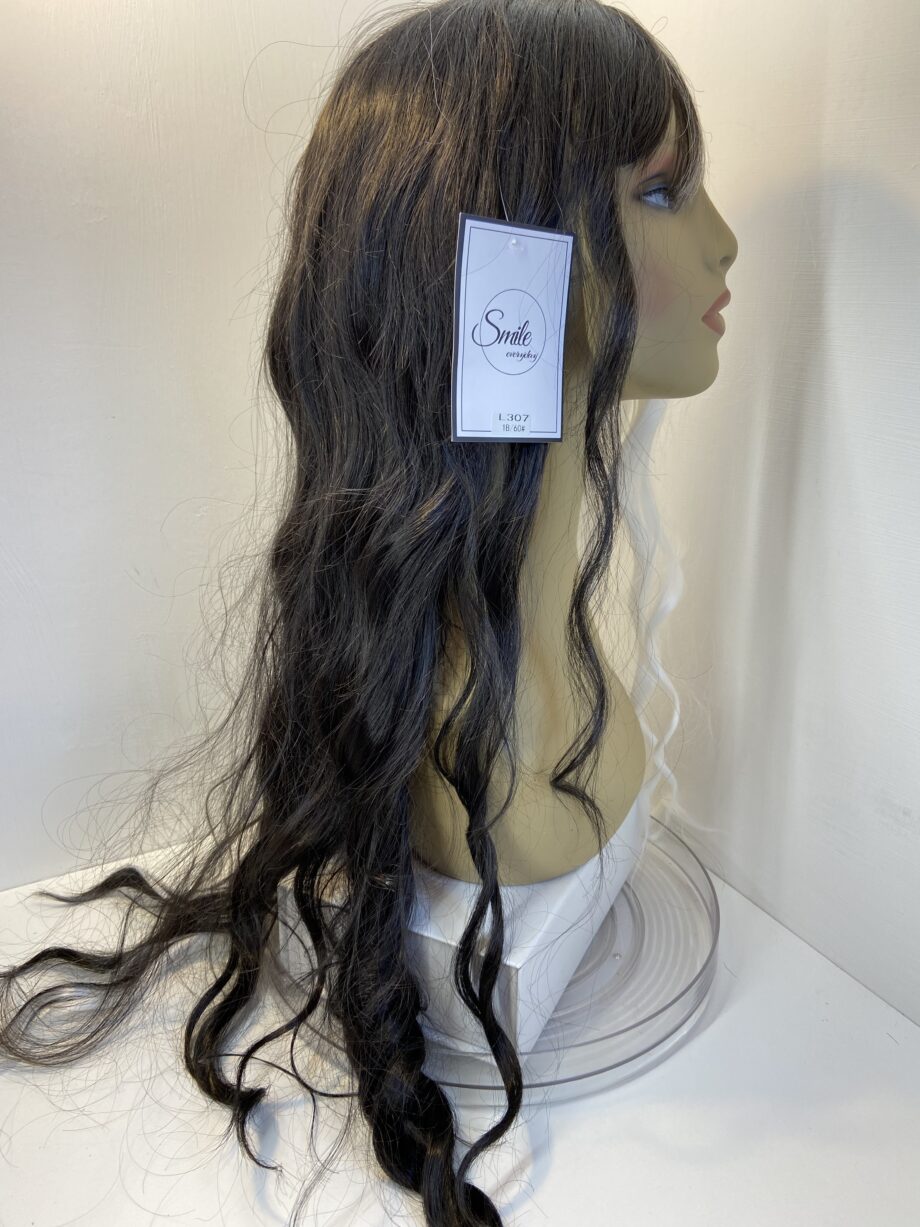 Black white long wavy wig. B/wlw622