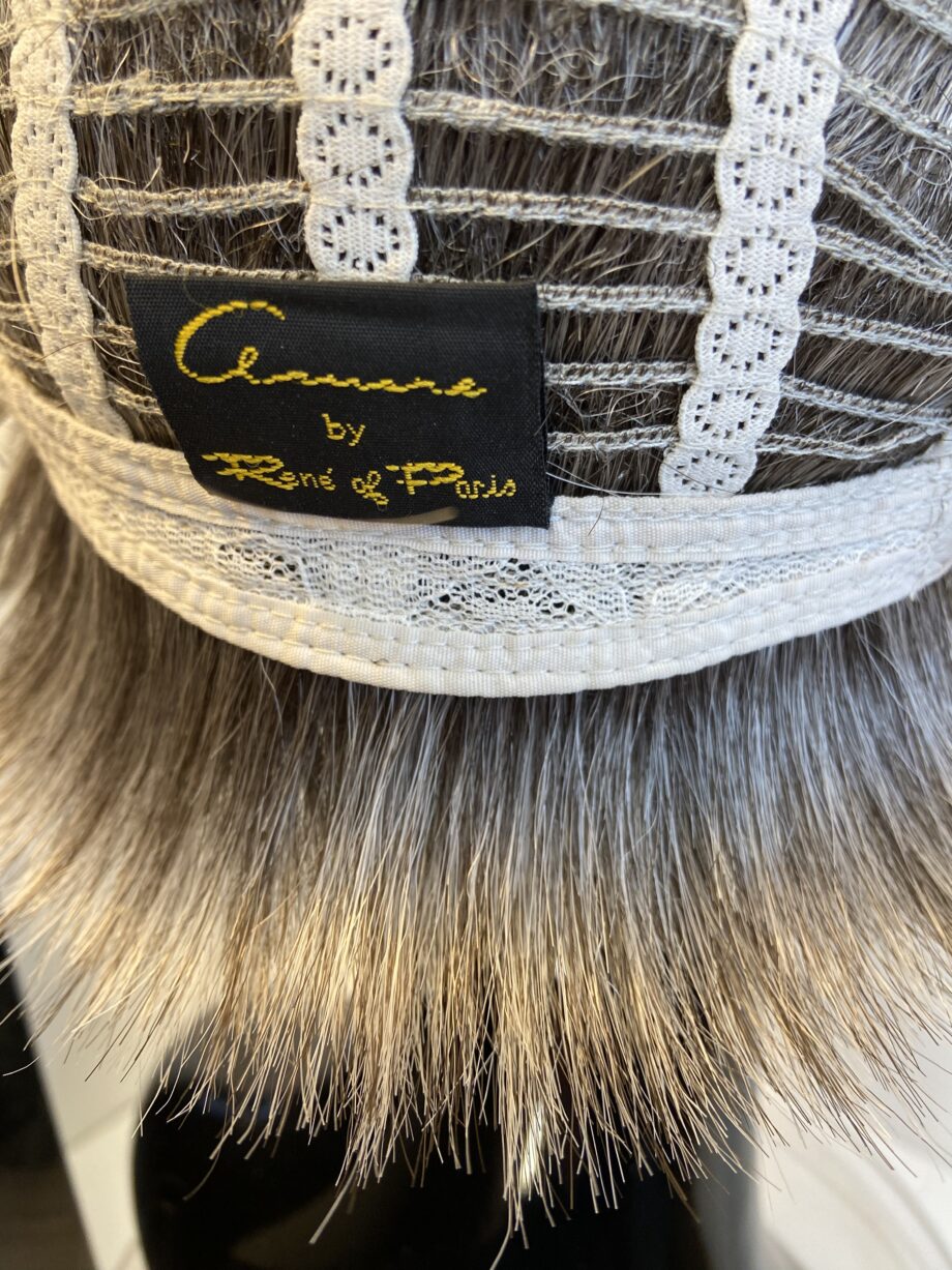 As new silver stone short Rene of Paris wig. Bgss352